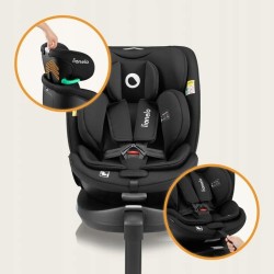 Lionelo Navy i-Size κάθισμα αυτοκινήτου 40-150 cm isofix Black Red