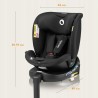 Lionelo Navy i-Size κάθισμα αυτοκινήτου 40-150 cm isofix Black Red