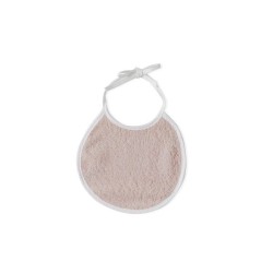 Interbaby Leon Palmera Μπουρνούζι Κάπα & Σαλιάρα White – Dark Pink
