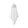 Interbaby Leon Palmera Μπουρνούζι Κάπα & Σαλιάρα White – Dark Pink