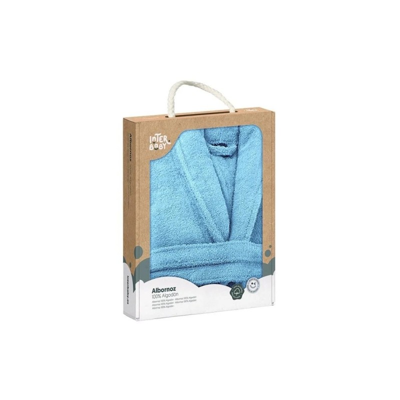 Interbaby Μπουρνούζι Σε Συσκευασία Δώρου 6 – 8 Ετών Turquoise