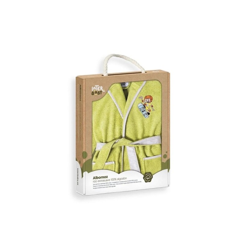 Interbaby Μπουρνούζι Σε Συσκευασία Δώρου 10 – 12 Ετών Pistachio Green