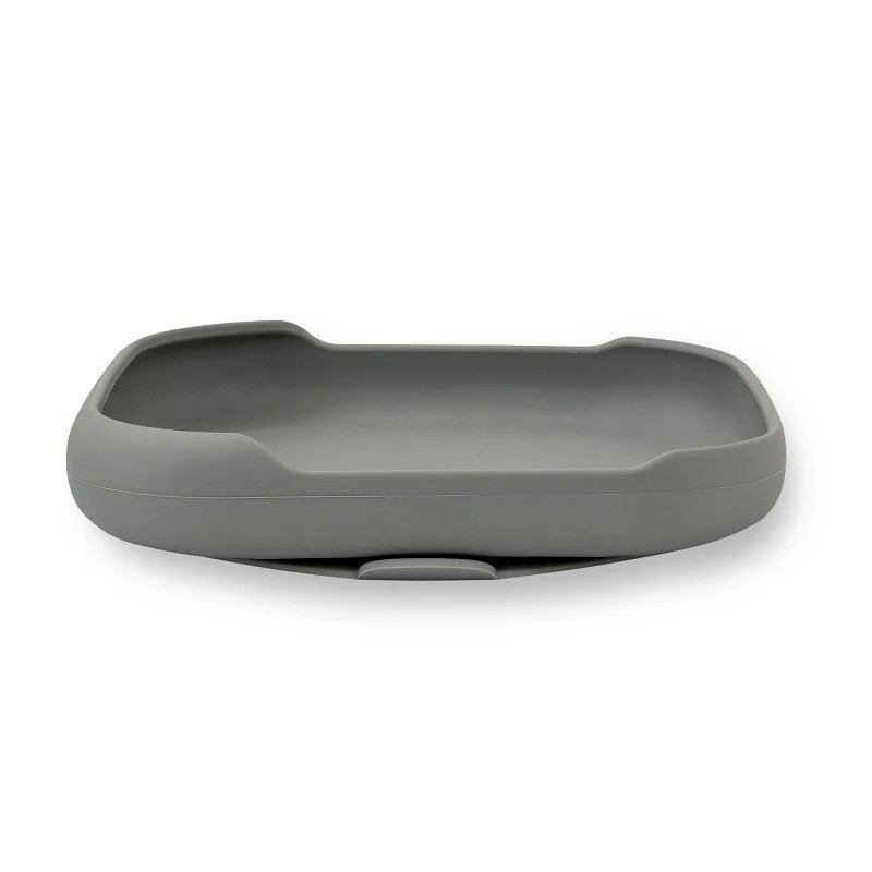 Interbaby Αντιολισθητικό Πιάτο Σιλικόνης Petrol Grey
