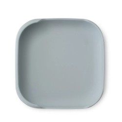 Interbaby Αντιολισθητικό Πιάτο Σιλικόνης Blue Grey