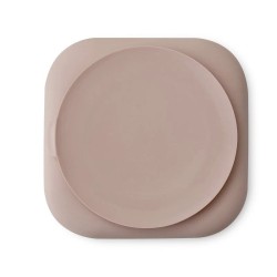 Interbaby Αντιολισθητικό Πιάτο Σιλικόνης Pink