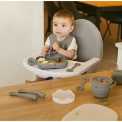 Interbaby Αντιολισθητικό Πιάτο Σιλικόνης Pink