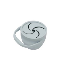Interbaby Ποτηράκι Σιλικόνης Για Σνακ Με Καπάκι Blue