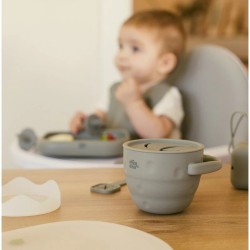 Interbaby Ποτηράκι Σιλικόνης Για Σνακ Με Καπάκι Blue