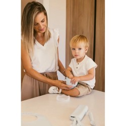 Interbaby Ποτηράκι Σιλικόνης Για Σνακ Με Καπάκι Grey