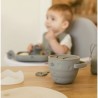 Interbaby Ποτηράκι Σιλικόνης Για Σνακ Με Καπάκι Earth Ocher