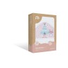 Interbaby Tipi Oso Μπουρνούζι Κάπα White/Pink