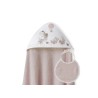 Interbaby Jirafa Bicicleta Μπουρνούζι Κάπα & Σαλιάρα Dark Pink