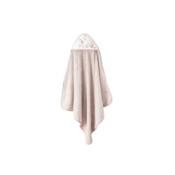 Interbaby Jirafa Bicicleta Μπουρνούζι Κάπα & Σαλιάρα Dark Pink