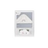 Interbaby Swing Μπουρνούζι Κάπα Σετ Με Λαμπάκι Νυκτός Grey