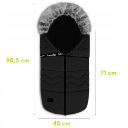 Lionelo Frode Universal Υπνόσακος Καροτσιού Black Carbon